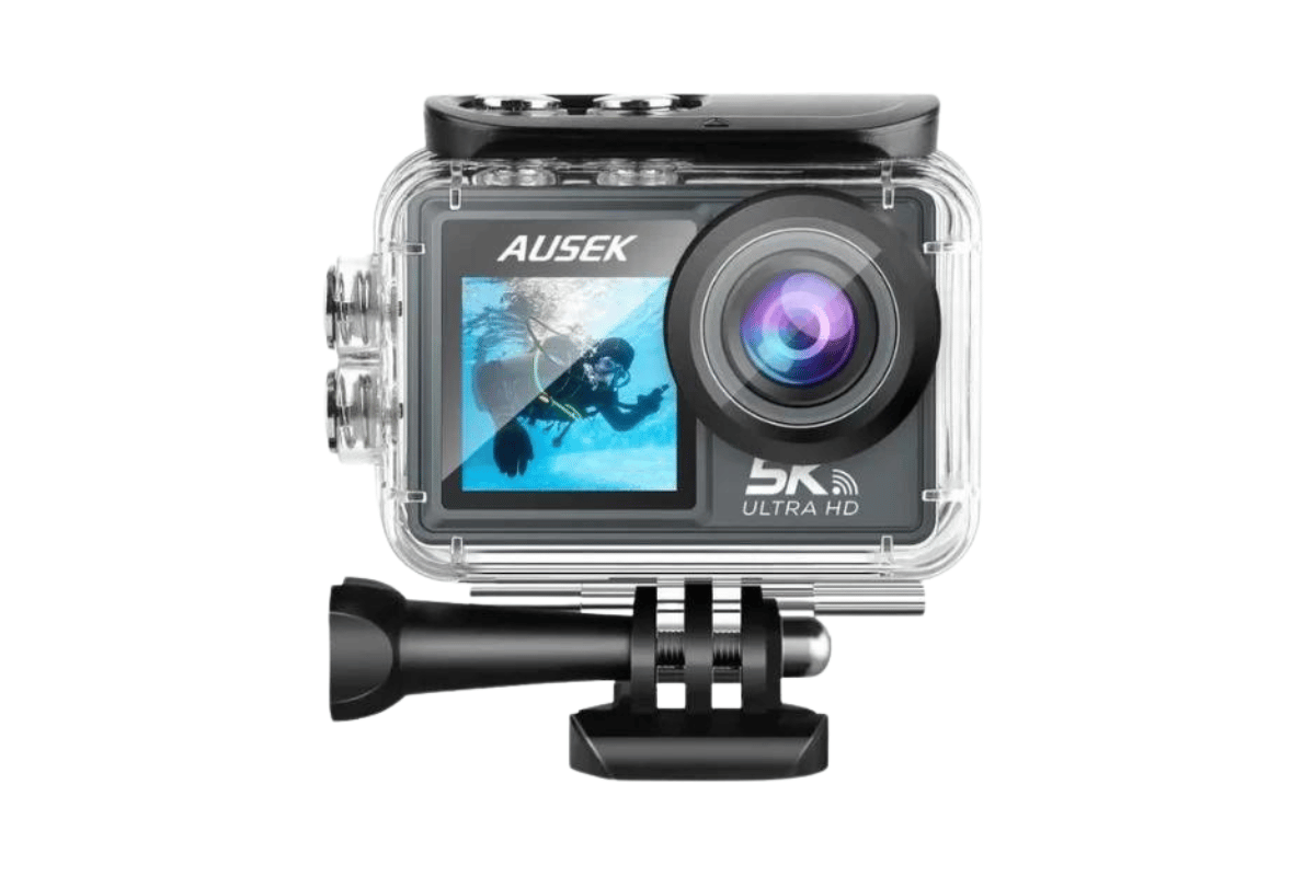 Ausek AT-M40R 5K Waterproof Action Camera - Adventure-Ready, Ultra-High Resolution, and Versatile Shooting Modes