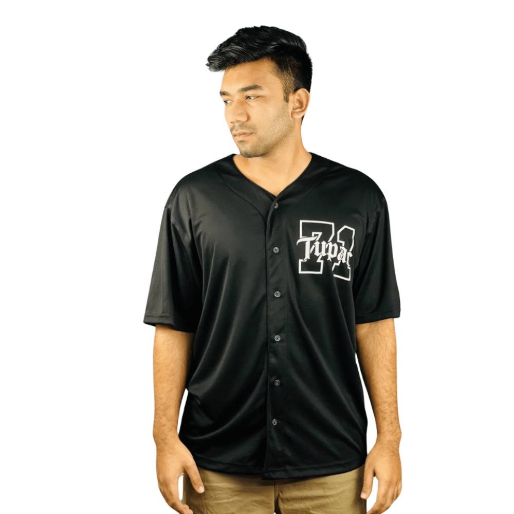 Midnight Allure: Black Baseball Jersey Collection