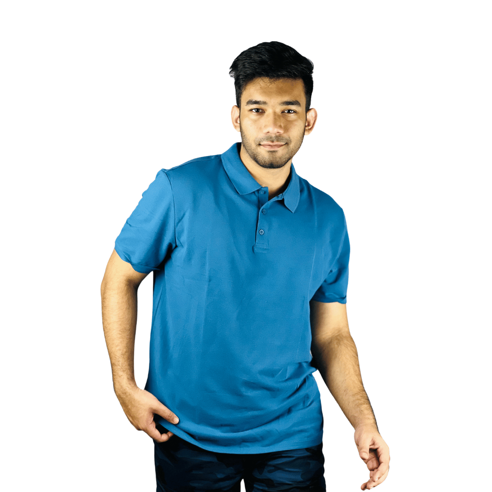 Classic Elegance: Men's Royal Blue Polo T-Shirt - Elevate Your Style at Stunner Mart!