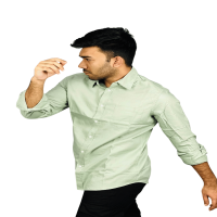 Stunner Mart's Faded Green Cotton Full Sleeve Shirt: Elevate Your Summer Style"