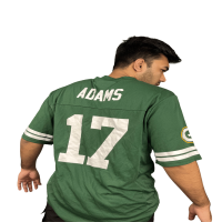 Green & White Drop Shoulder NFL Jersey: Summer Comfort Edition