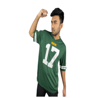 Green & White Drop Shoulder NFL Jersey: Summer Comfort Edition