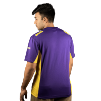 smartbdbazar Purple Yellow Premium Jersey: Unleash Vibrant Fan Style with White Print. Limited Edition. Order Now!