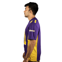 smartbdbazar Purple Yellow Premium Jersey: Unleash Vibrant Fan Style with White Print. Limited Edition. Order Now!