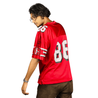 smartbdbazar Premium Glossy Red Fan Jersey: Elevate Your Style with High-Quality Comfort. Limited Edition