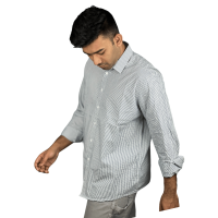 White Sky Check Elegance: Premium Full Sleeve Shirt - Exclusively on Stunner Mart