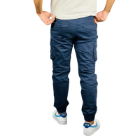 VenturaFlex Cargo Elegance: Stunner Mart's Signature Navy Explorer Pant