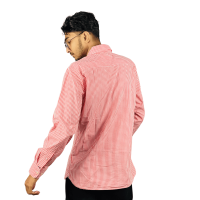 "Urban Chic: Contemporary Striped Cotton Men's Shirt"