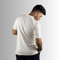 "Timeless White Cotton Polo Shirt"