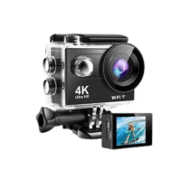 Ausek AT-Q44CR 4K Action Camera with 170-Degree Wide Angle Lens, WiFi Connectivity, and Waterproof Design