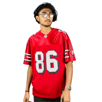 smartbdbazar Premium Glossy Red Fan Jersey: Elevate Your Style with High-Quality Comfort. Limited Edition