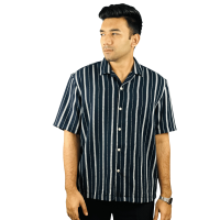 Jet Black Aloha Vibes: Stunner Mart's Stylish Hawaiian Shirt Collection