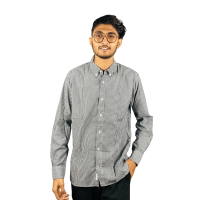 "Modern Classic: Premium Cotton Checkered Full Sleeve Men's Shirt"