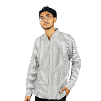 "Essential Elegance: Classic Fit Cotton Checkered Full Sleeve Men's Shirt"