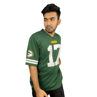 Green & White Drop Shoulder NFL Jersey: Summer Comfort Edition